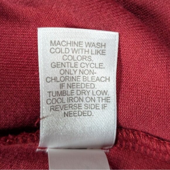 Pure Jill Velour Tunic Dress Womens XS Shift Holiday Pockets Pima Cotton - Picture 5 of 7